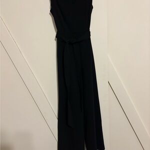 Calvin Klein Black V-Neck Jumpsuit